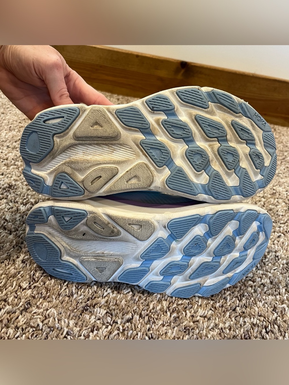 Hoka One One HOKA Clifton 9 Sunlit Ocean Lilac Mist Size 7B Running Walking - Picture 6 of 7